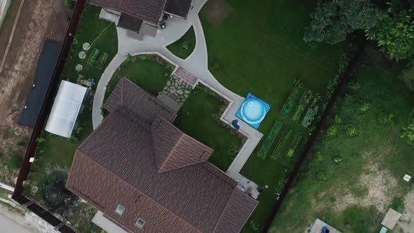 A Closeup at the Cottage House a View From Above at the Cottage Village Areas and Infrastructure alt