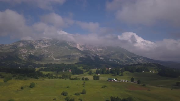 Aerial View on Bobotov Kuk Near the Durmitor Park, Montenegro