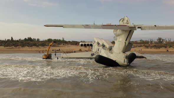 Lunclass Ekranoplan a Formerly Topsecret Soviet Naval Vessel alt