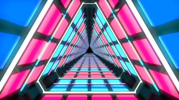 Neon Light Tunnel