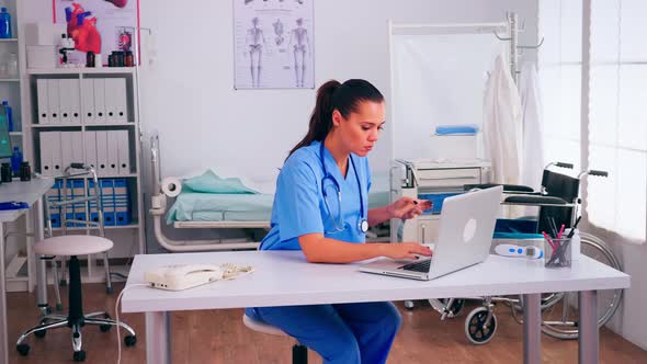 Radiologist Holding Radiography Examining Patient Disease alt