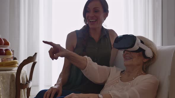 Grandmother and granddaughter spending time together alt