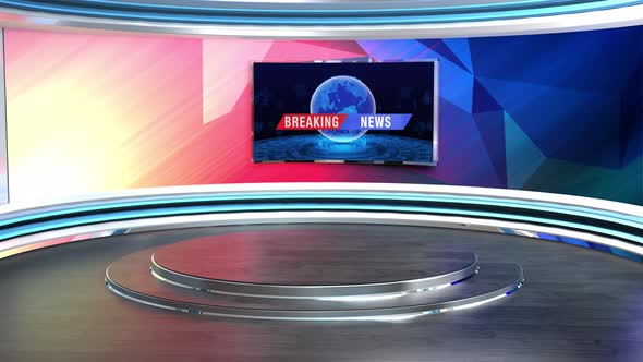 3d Virtual News Studio A002 K By Mus Graphic Videohive