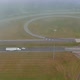 This is a Panoramic View of Dense Fog in the Early Morning Near the Bridge Spanning the US 65 - VideoHive Item for Sale