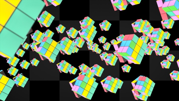 Cluster Multicolor Transforming Cubes