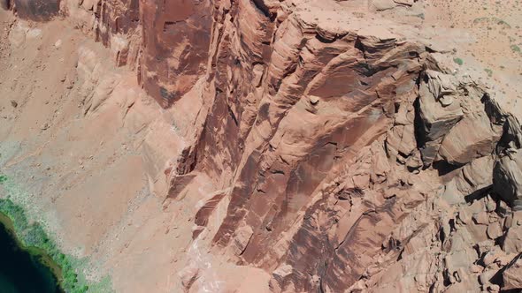 Aerial View of Beautiful Horseshoe Bend on Sunny Afternoon Page Arizona alt