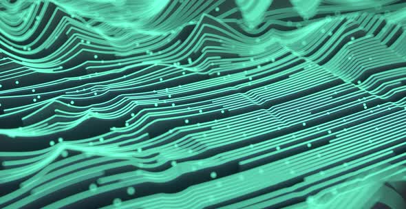 4K Digital Abstract Line Particles alt