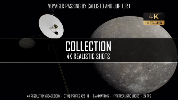 Voyager Passing By Callisto And Jupiter I