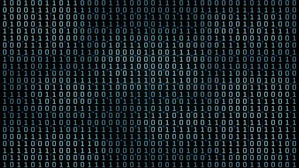 Binary Code Digital Abstract Background