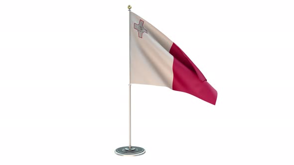 Malta Office Small Flag Pole