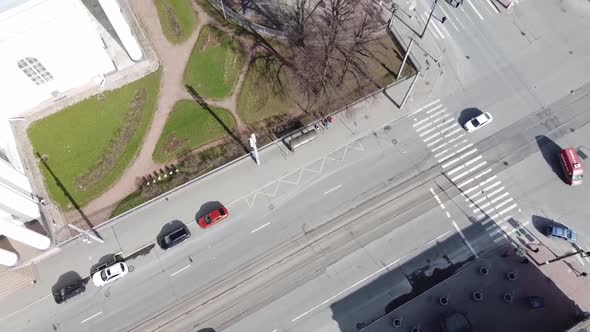 Aerial View of Izmaylovskiy Prospekt, Near Trinity Cathedral Cathedral Orthodox Church, St