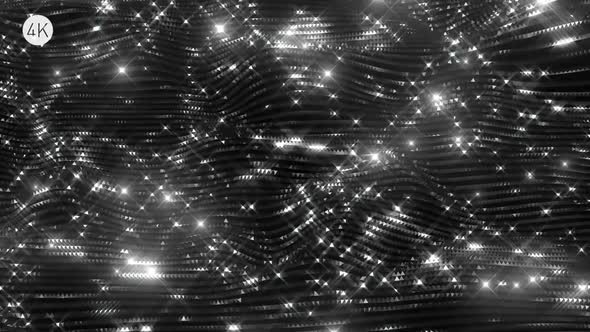 Black Glittering Wavy Background alt