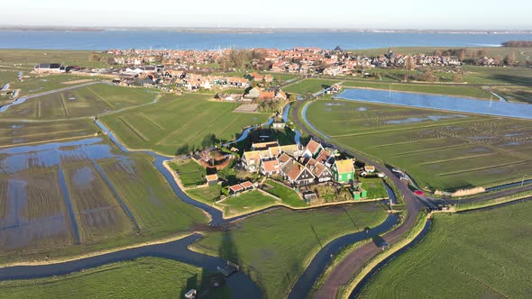 Harbour of Marken Old Historic Characteristic Picturesque Fishing Village Touristic Sight Seeing alt