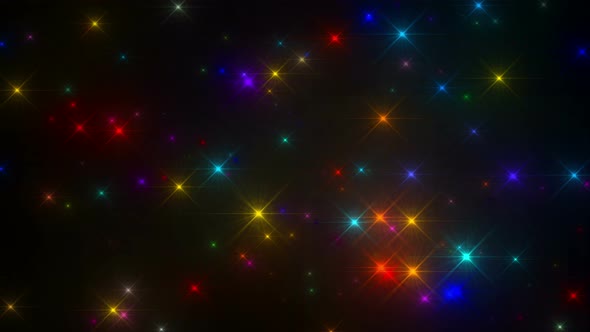 Multicolored Glitter Flash Background Loop
