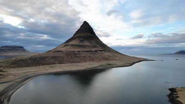 Kirkjufell Mountain in Western Iceland Fjords alt