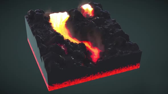 Magma Movement In The Section