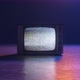 Vintage Retro TV Set Dark Background with static noise. - VideoHive Item for Sale