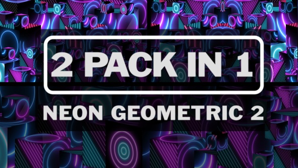 4K Neon Geometric 2