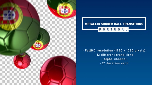 Metallic Soccer Ball Transitions - Portugal