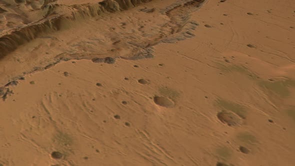 Mars Surface And Craters