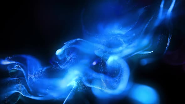 Blue Particles Background Loop Fhd