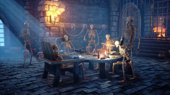 Creepy Skeleton Party