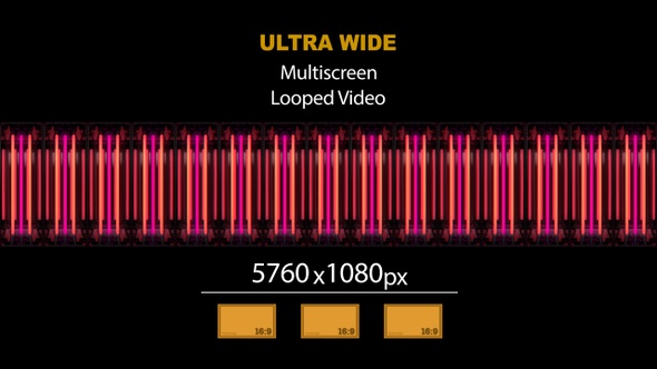 Ultra Wide HD Neon Lamps Light Wall 06