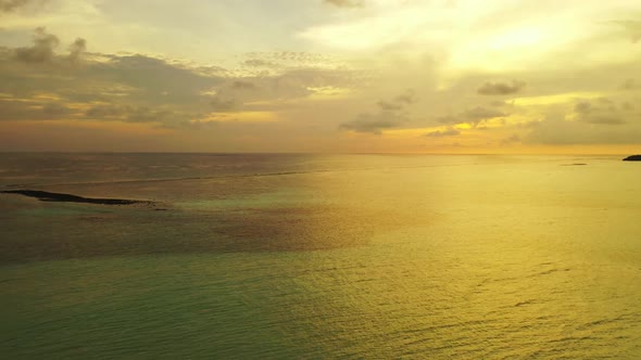 Aerial view seascape of paradise sea view beach adventure by transparent sea with white sandy backgr alt