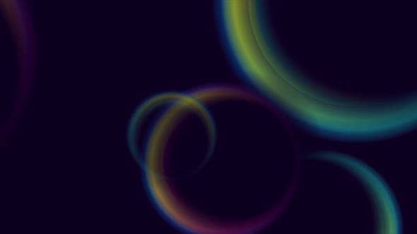 Colorful Smooth Galaxy Abstract Circles