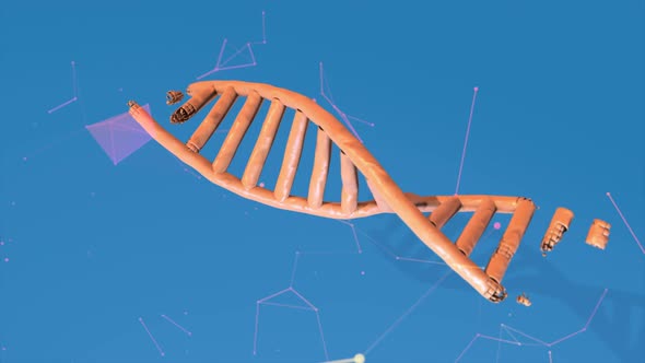 DNA Helix Strand Creation with Plexus Pivoting Shot