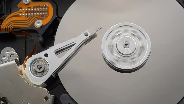 Opened Hard Disk Drive alt
