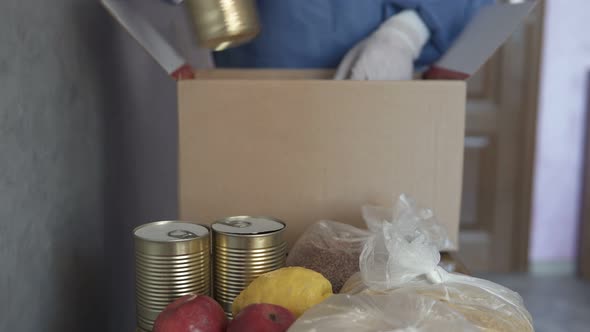 Food delivery services during the coronavirus pandemic for work from home and social distancing alt