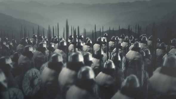 Big Army Of Viking Warriors Ready For Battle alt