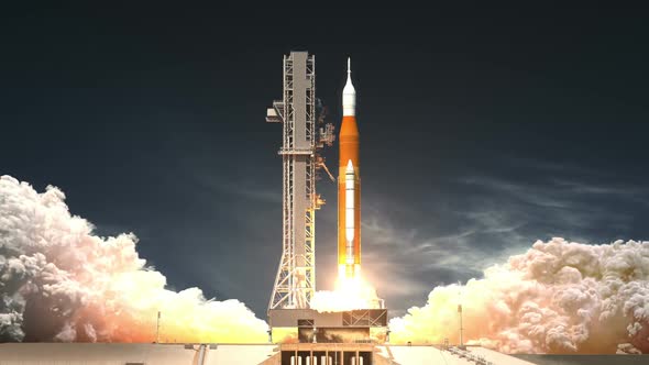 Space Launch System Takes Off, Motion Graphics | VideoHive