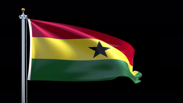 Ghana Waving Flag alt