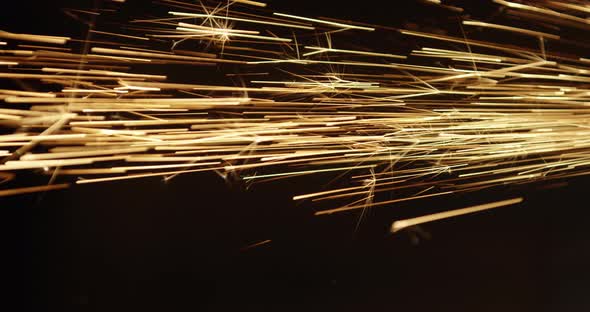 Grinder Sparks Fly Horizontal