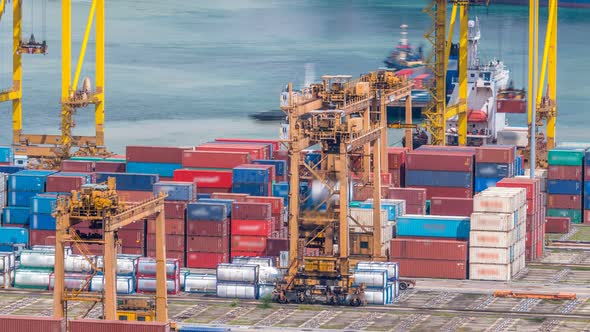 Commercial Port of Singapore Timelapse alt