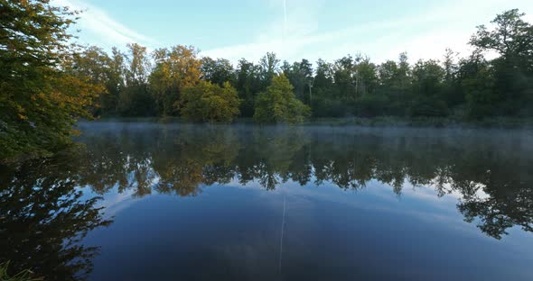 The pond Sainte Perine, Forest of Compiegne, Picardy, France. alt