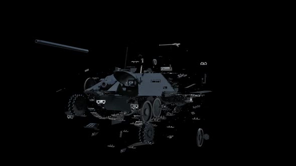 Modern Military Tank Transforming alt