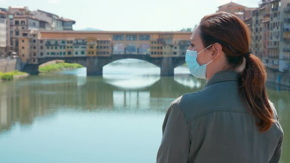 Woman at Ponte Vecchio