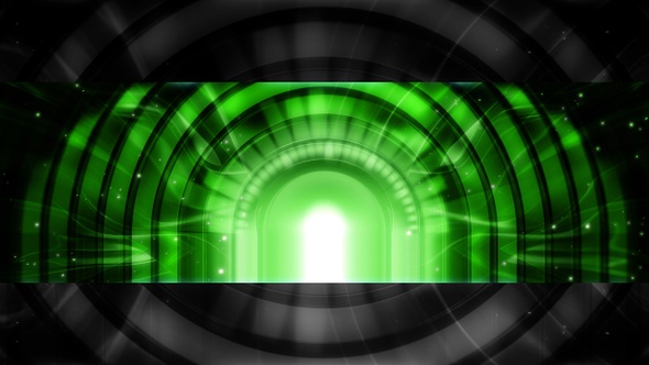 Green Magic Portal 8k Background