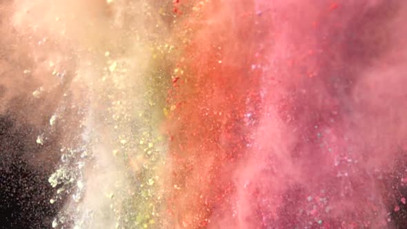 Colorful Powder Explosion in Slow Motion alt