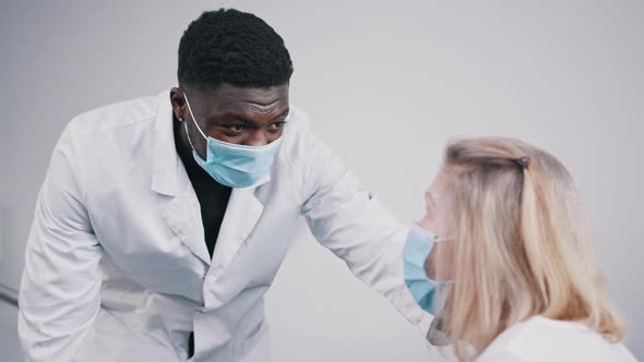 Elderly Woman in Nursery Home During Covid19 alt