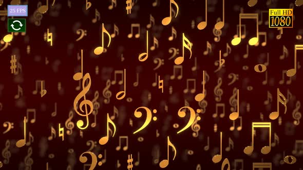 Music Notes B5 HD, Motion Graphics | VideoHive
