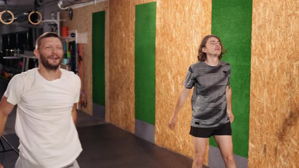 Cross Training Hard Core Workout in Gym alt