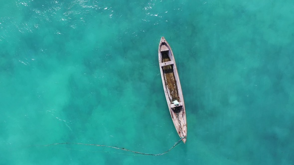 Fishing boats off the coast of Africa in the Indian Ocean alt