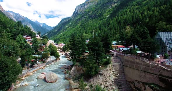 Surya Kund Water Fall Gangotri Temple in Himalaya India