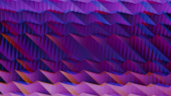Wavy gradient animation in purple and pink colors with anaglyph effect alt