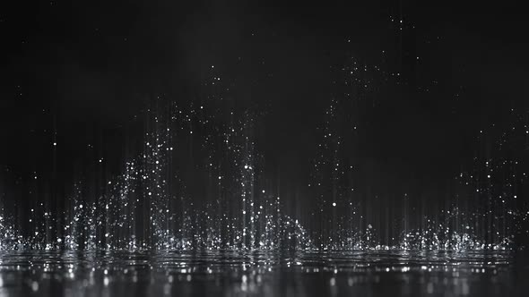Silver Particles Background 01 HD