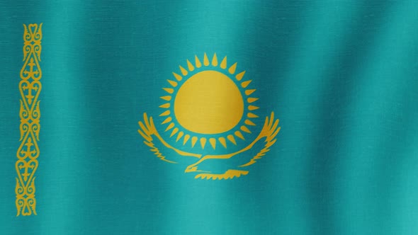 The National Flag of Kazakhstan